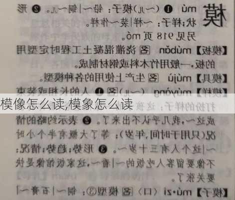 模像怎么读,模象怎么读