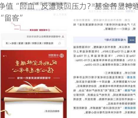 净值“回血”反遭赎回压力？基金各显神通“留客”