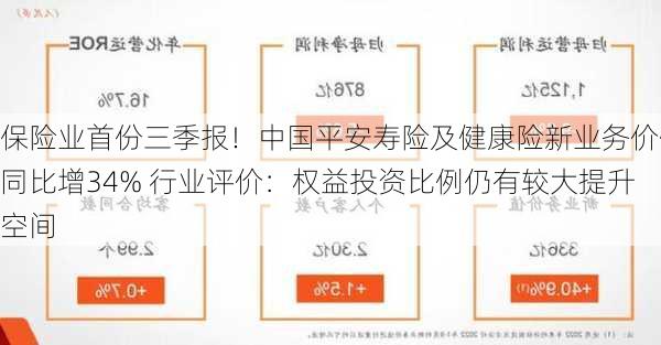 保险业首份三季报！中国平安寿险及健康险新业务价值同比增34% 行业评价：权益投资比例仍有较大提升空间