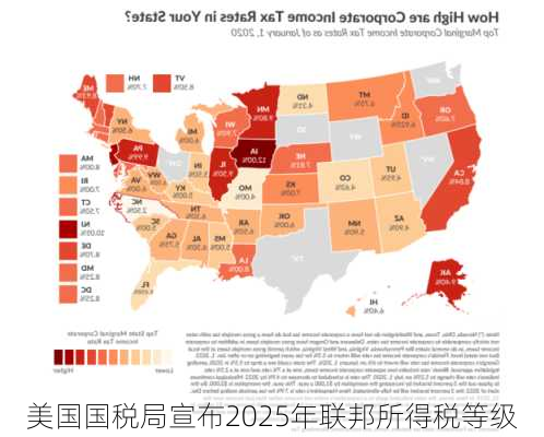 美国国税局宣布2025年联邦所得税等级