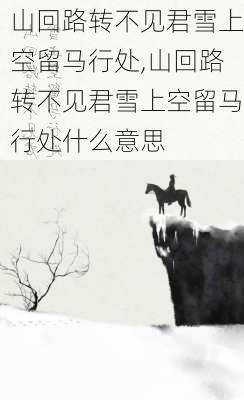 山回路转不见君雪上空留马行处,山回路转不见君雪上空留马行处什么意思