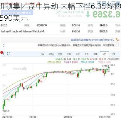 纽顿集团盘中异动 大幅下挫6.35%报0.590美元