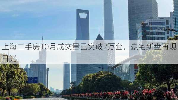 上海二手房10月成交量已突破2万套，豪宅新盘再现日光