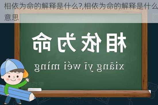 相依为命的解释是什么?,相依为命的解释是什么意思