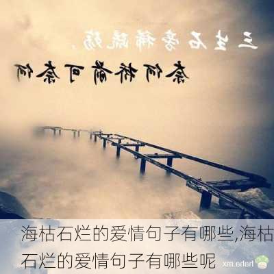 海枯石烂的爱情句子有哪些,海枯石烂的爱情句子有哪些呢