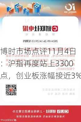 博时市场点评11月4日：沪指再度站上3300点，创业板涨幅接近3%