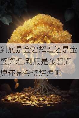 到底是金碧辉煌还是金璧辉煌,到底是金碧辉煌还是金璧辉煌呢