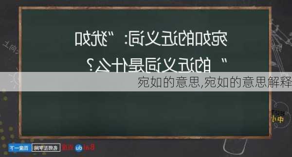 宛如的意思,宛如的意思解释