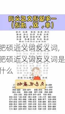 肥硕近义词反义词,肥硕近义词反义词是什么