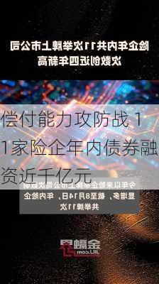 偿付能力攻防战 11家险企年内债券融资近千亿元