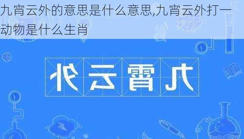 九宵云外的意思是什么意思,九宵云外打一动物是什么生肖