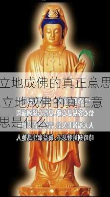 立地成佛的真正意思,立地成佛的真正意思是什么