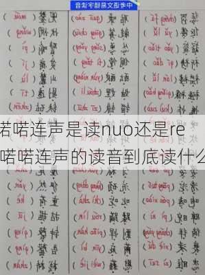 喏喏连声是读nuo还是re,喏喏连声的读音到底读什么