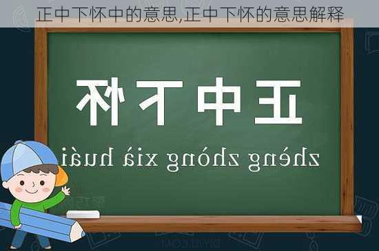 正中下怀中的意思,正中下怀的意思解释