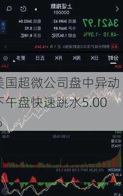 美国超微公司盘中异动 下午盘快速跳水5.00%