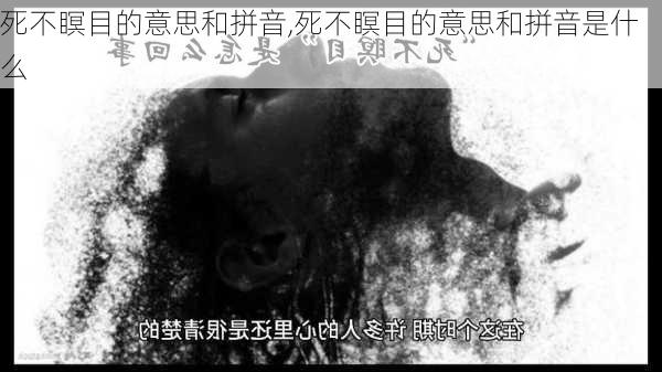 死不瞑目的意思和拼音,死不瞑目的意思和拼音是什么