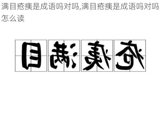 满目疮痍是成语吗对吗,满目疮痍是成语吗对吗怎么读