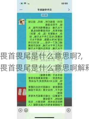 畏首畏尾是什么意思啊?,畏首畏尾是什么意思啊解释