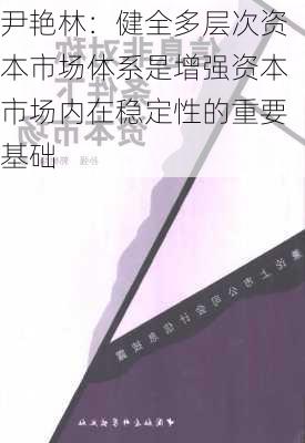 尹艳林：健全多层次资本市场体系是增强资本市场内在稳定性的重要基础