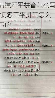 愤懑不平拼音怎么写,愤懑不平拼音怎么写的