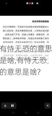 有恃无恐的意思是啥,有恃无恐的意思是啥?